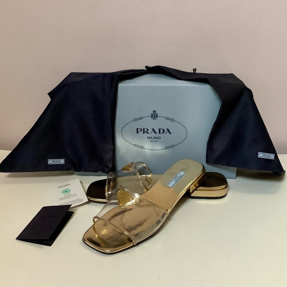 BNIB Prada Ciabatte Slide Sandals sz.38.5